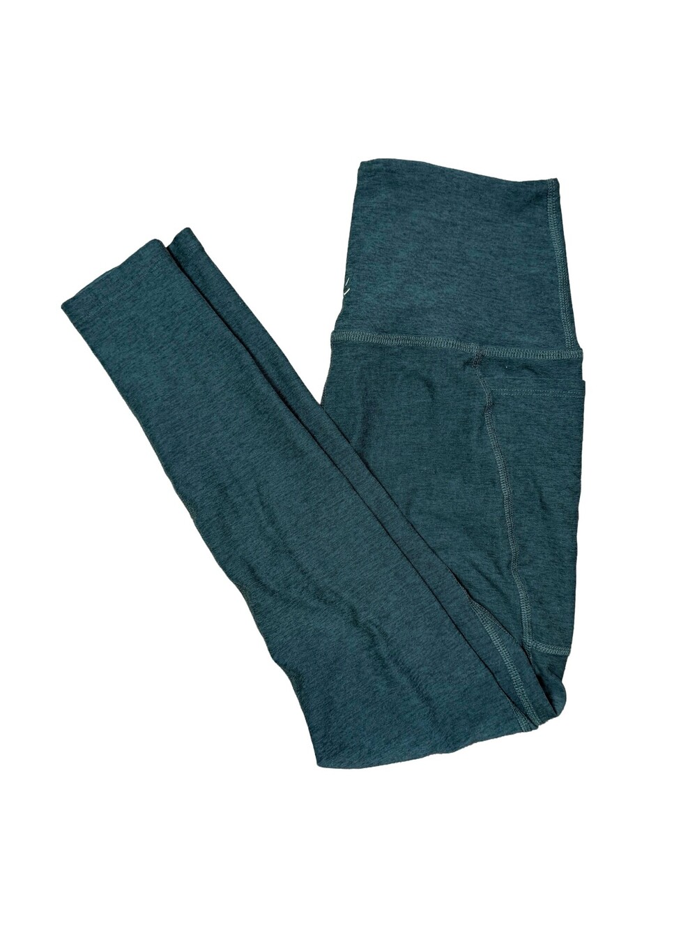 Beyond Yoga Spacedye Pocket Leggings Womens M Forrest Green High Rise Made USA